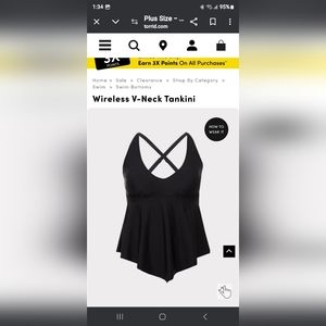 Torrid Swim Tankini size 4